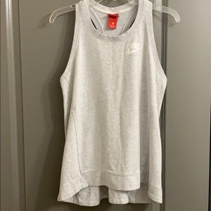 Nike racerback flowy hem tank.  Size L.
